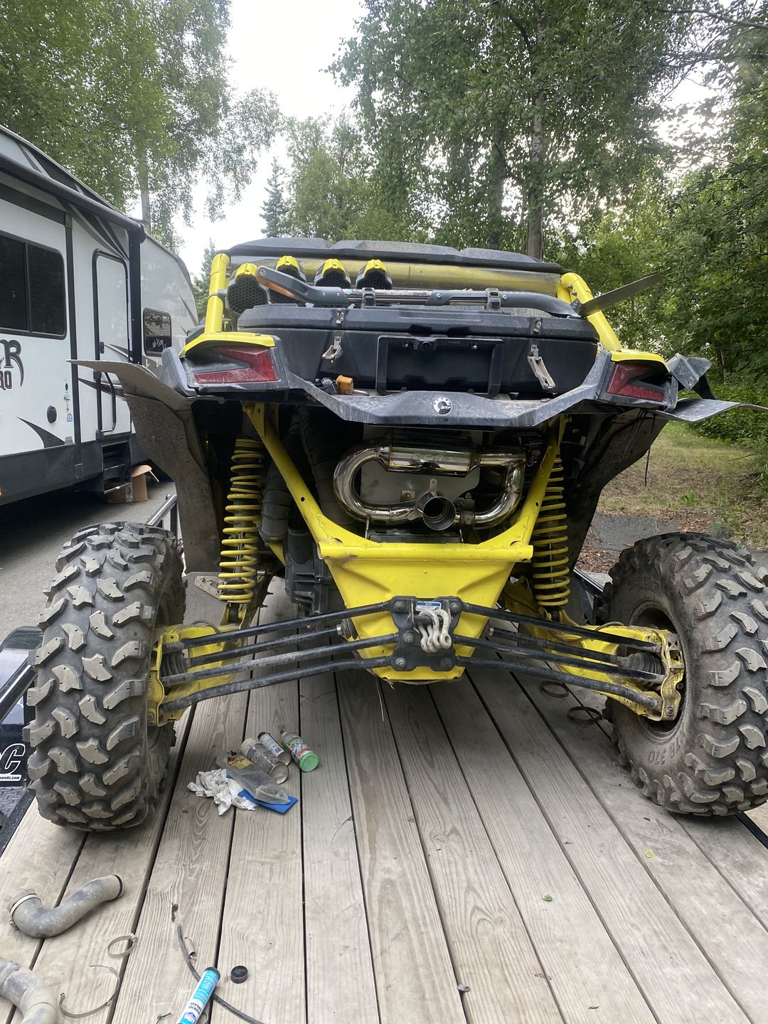 Customer photo review of RPM-SxS X3 E-VALVE Slip On Exhaust Sport Muffler Can Am Maverick X3 Turbo R & RR 2017-2022