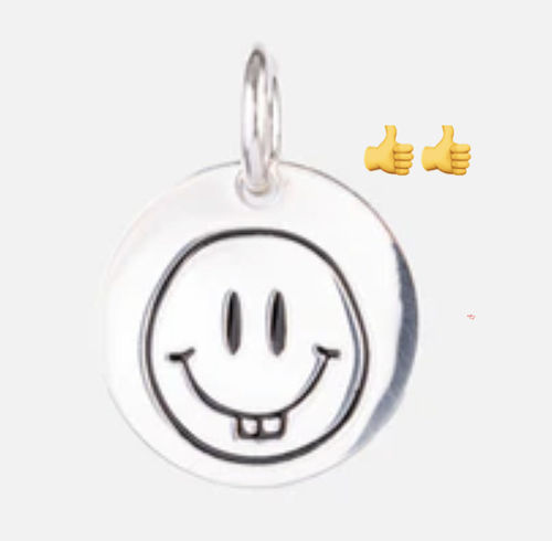 Customer photo review of Lucky Smile Face Pendant | 925 Sterling Silver