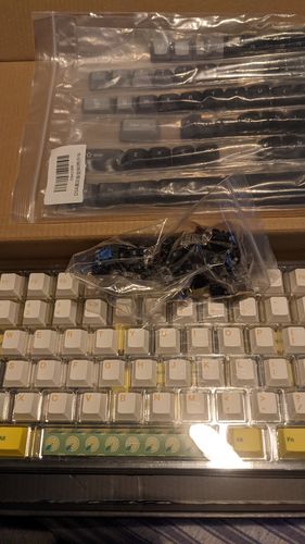 Customer photo review of 2022 IDOBAO  Mystery_Box - mechanical keyboard  Products Boxes:Surprise Suits Gifts for Your Family and Friends,Exciting Adventure Random Boxes Luck Box Storage Box.