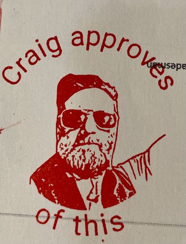 Customer photo review of Self-Inking Face Stamp