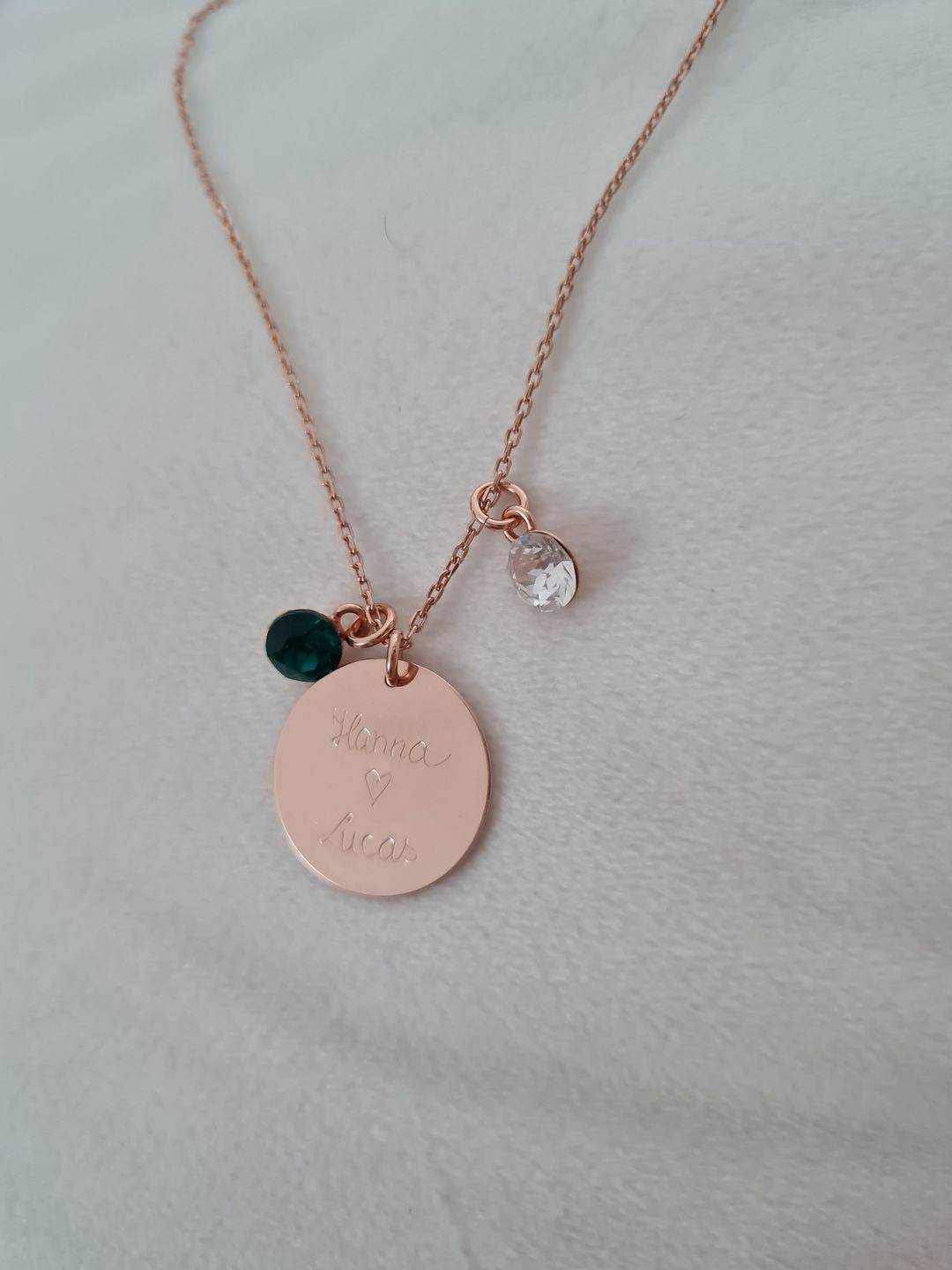 Customer photo review of Halskette mit Geburtsstein