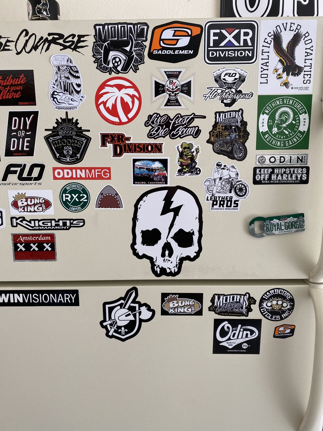 Customer photo review of LARGE SKULL LOGO STICKER 5.75" X 7.5"