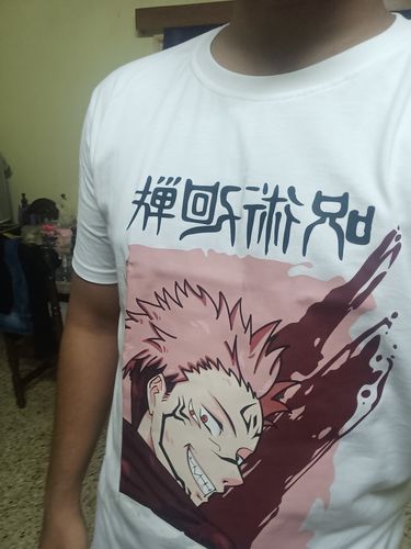 Customer photo review of King of Curses- Jujutsu Kaisen T-shirt