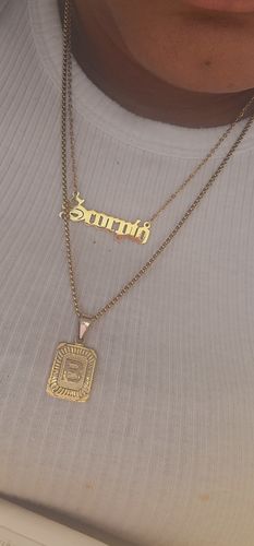 Customer photo review of Zodiac necklace