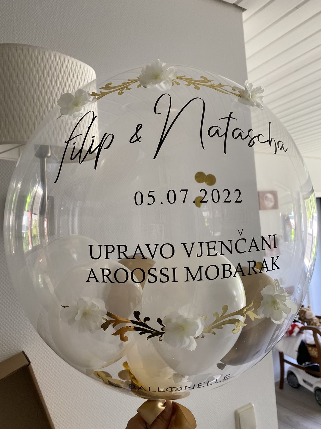 Customer photo review of Wedding Blossom Designer Ballon