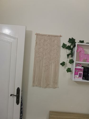 Customer photo review of ديكور حائط مكرمية 40×90سم - MCR7