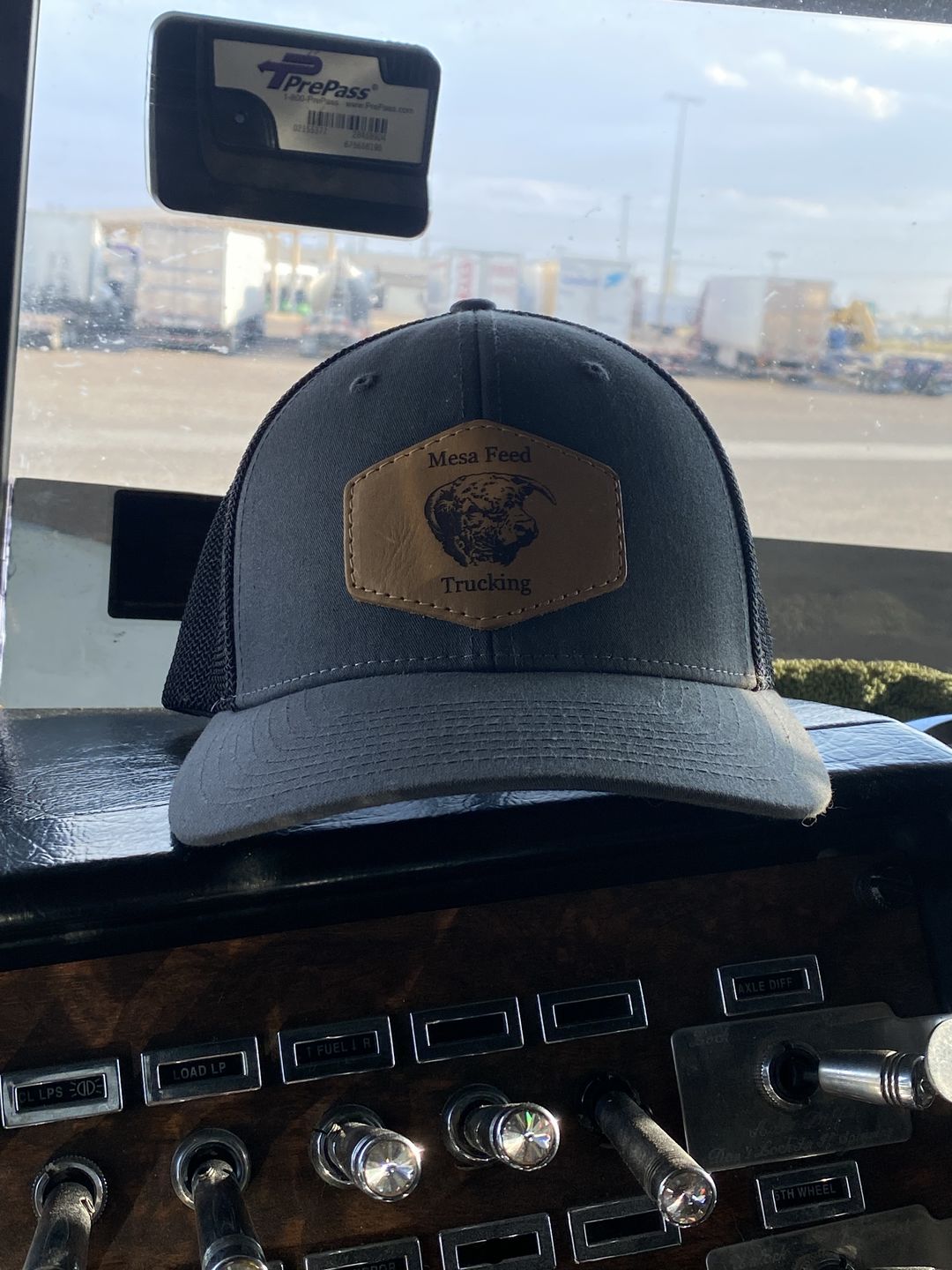 Customer photo review of Richardson 110 Flexfit Custom Leather Patch Hat