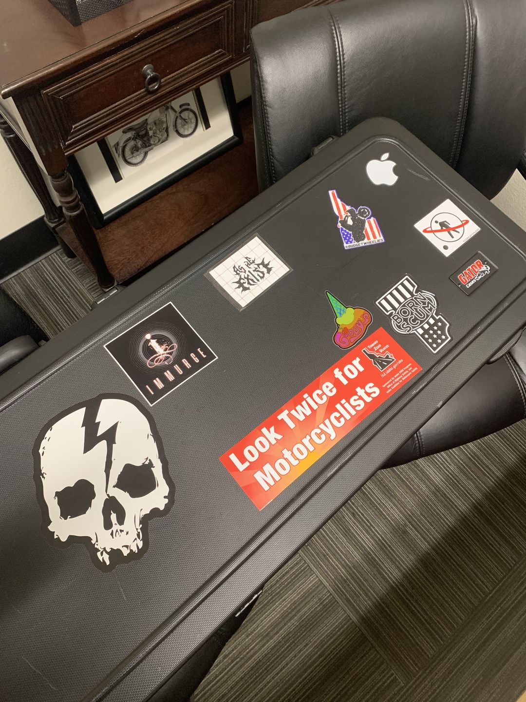 Customer photo review of LARGE SKULL LOGO STICKER 5.75" X 7.5"