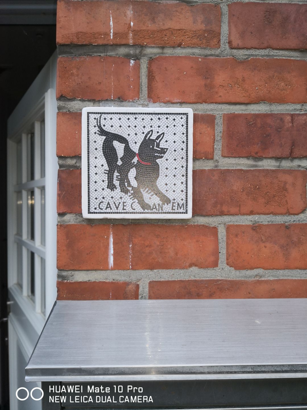 Customer photo review of Cave Canem mosaico di Pompei - mattonella in marmo