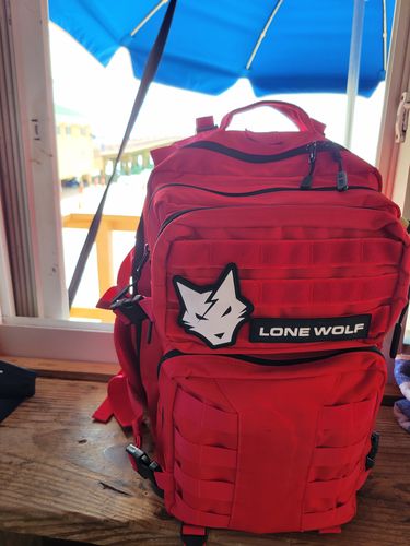 Customer photo review of Gen 2 Red 35L Backpack