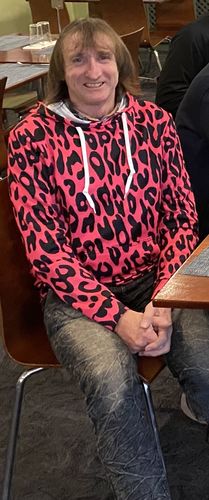 Customer photo review of Hot Pink Leopard Print Pullover Hoodie