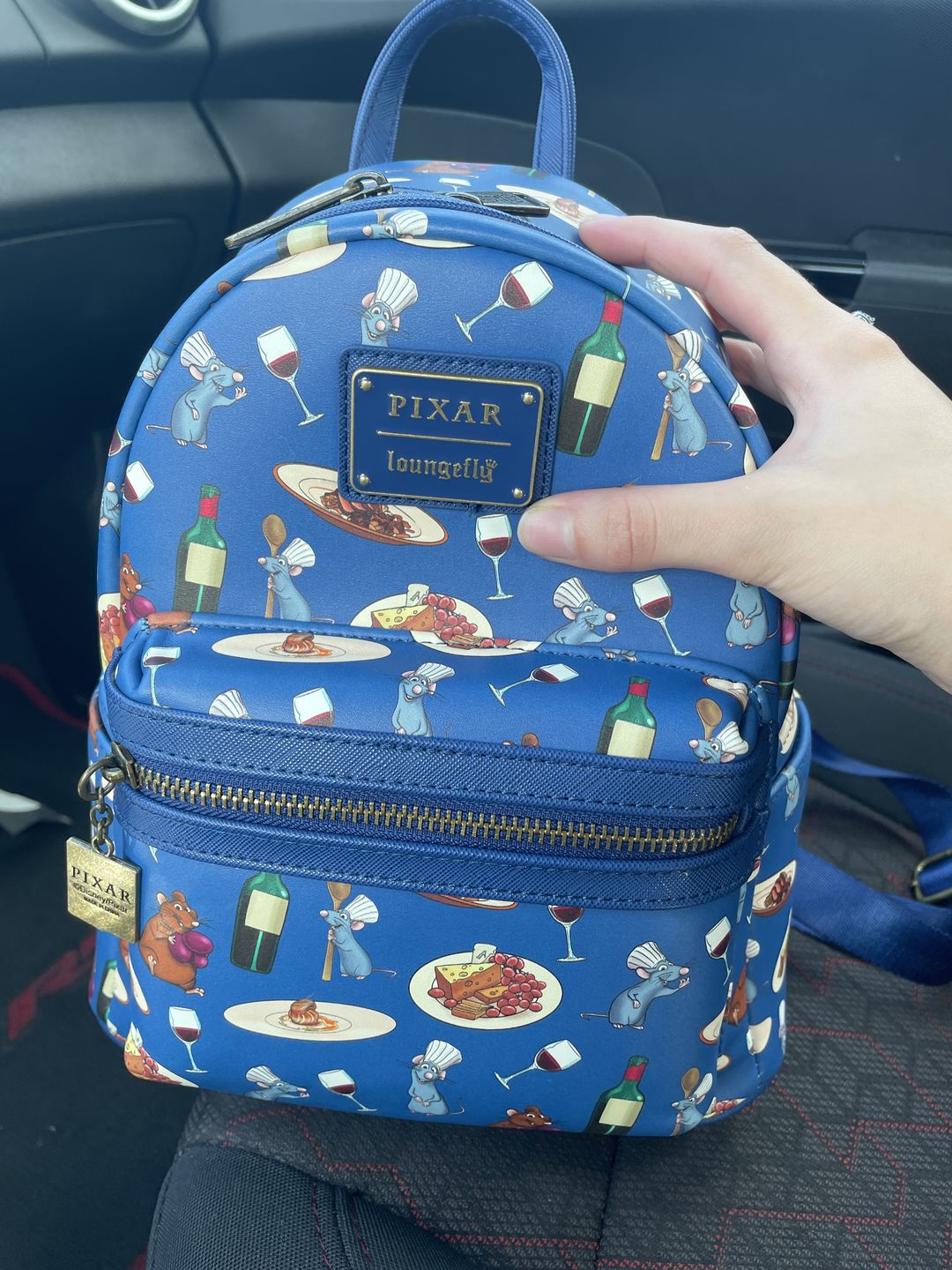 Customer photo review of 707 Street Exclusive -  Loungefly Disney Pixar Ratatouille Allover Print Mini Backpack