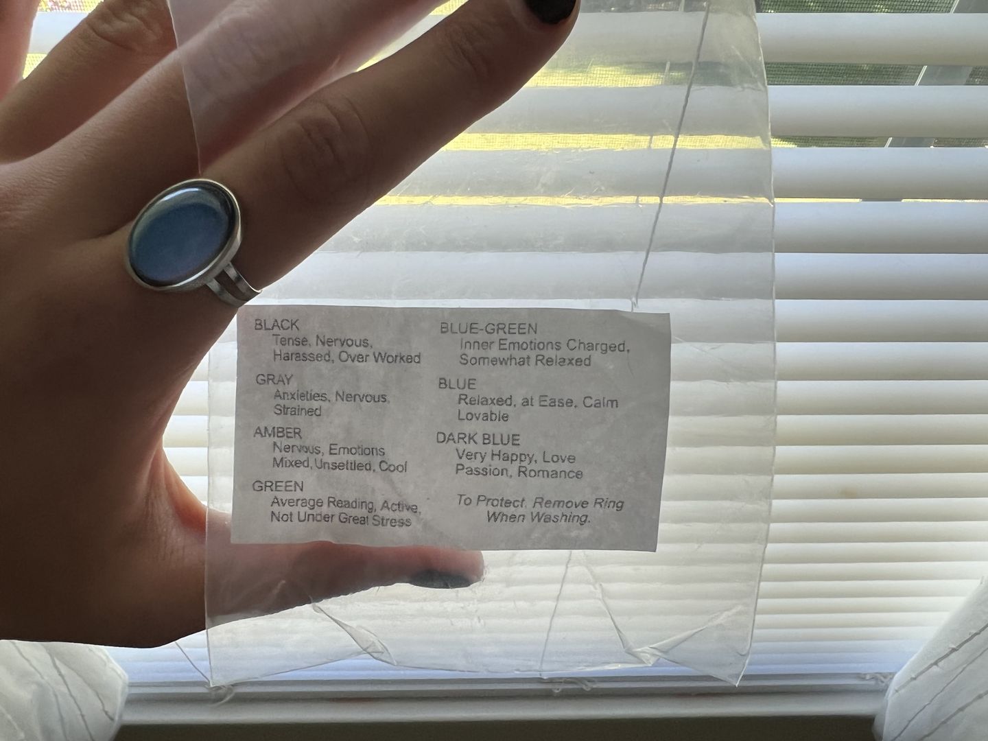 Customer photo review of Oval Mood Ring