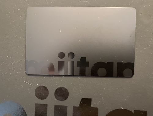 Customer photo review of Signature Metal Card | Black