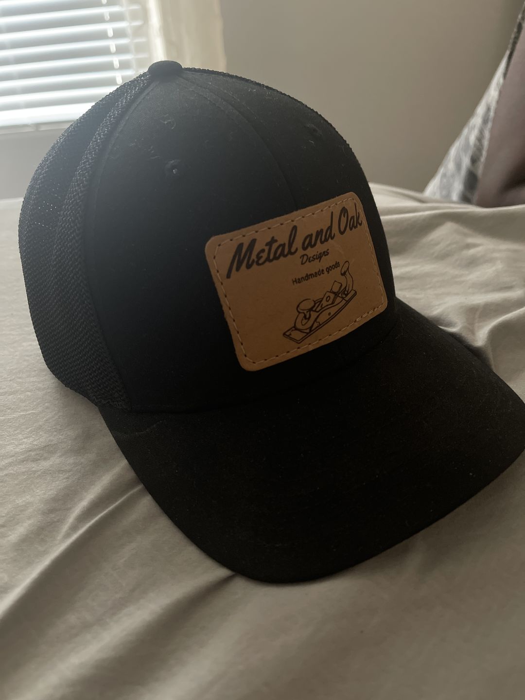 Customer photo review of Richardson 110 Flexfit Custom Leather Patch Hat