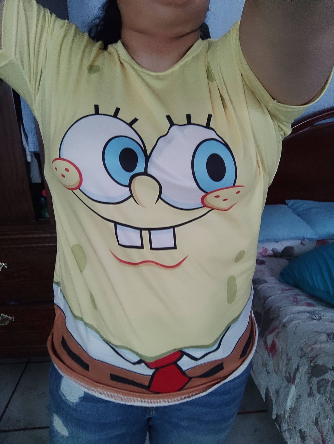 Customer photo review of Playera Pijama Bob Esponja