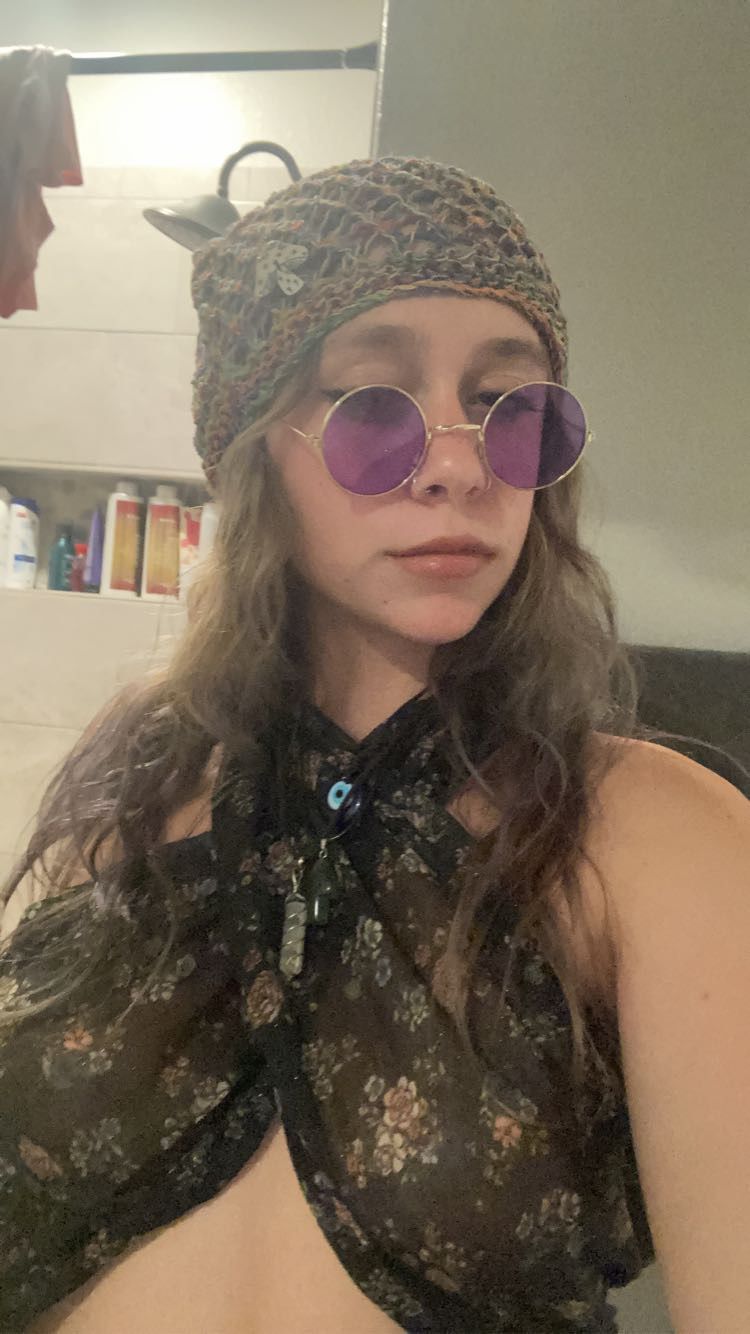 Customer photo review of Honeycomb Mushroom Hemp Hat