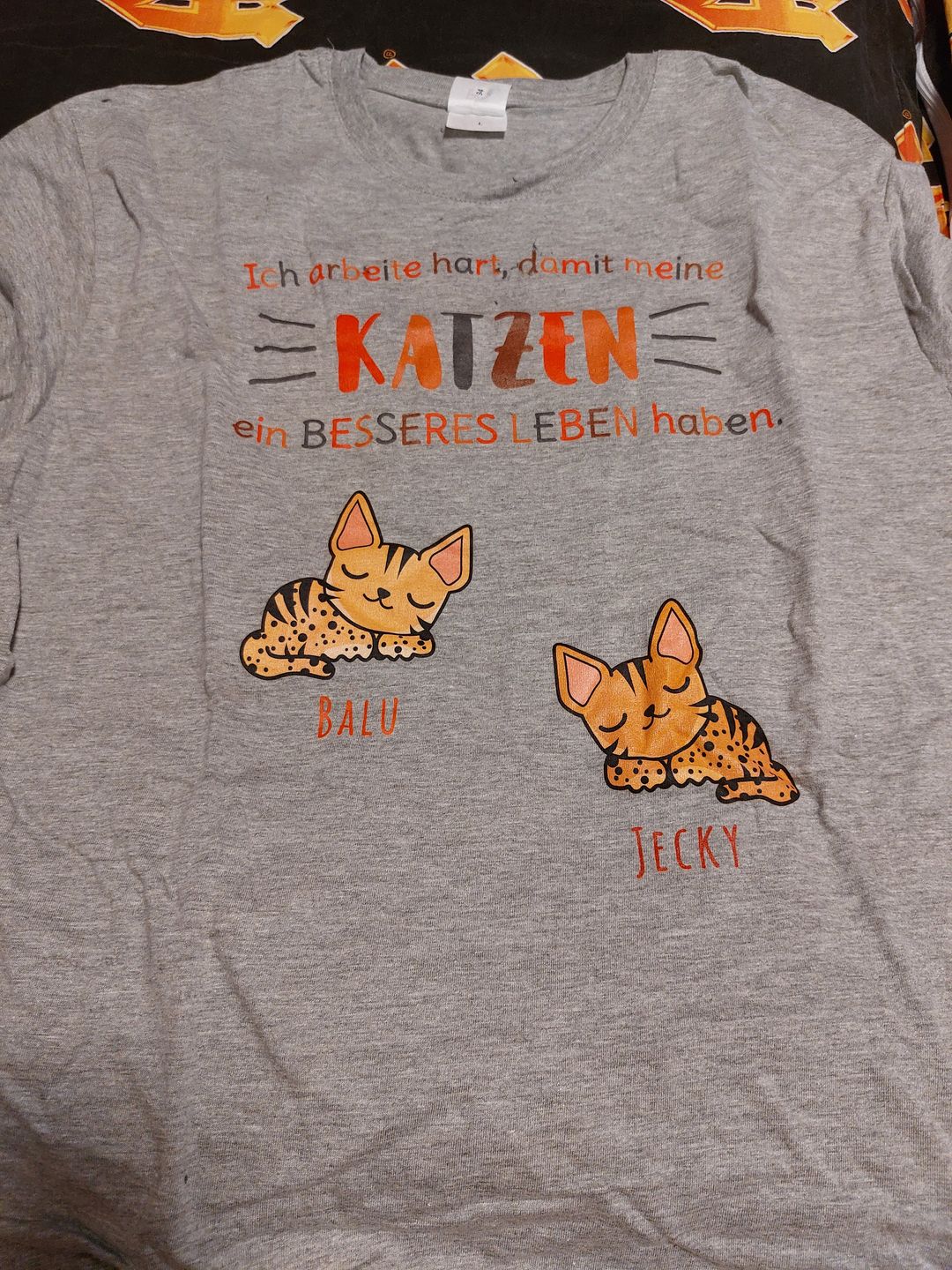 Customer photo review of Katzen holen ihr Personal - Individuelle Fußmatte