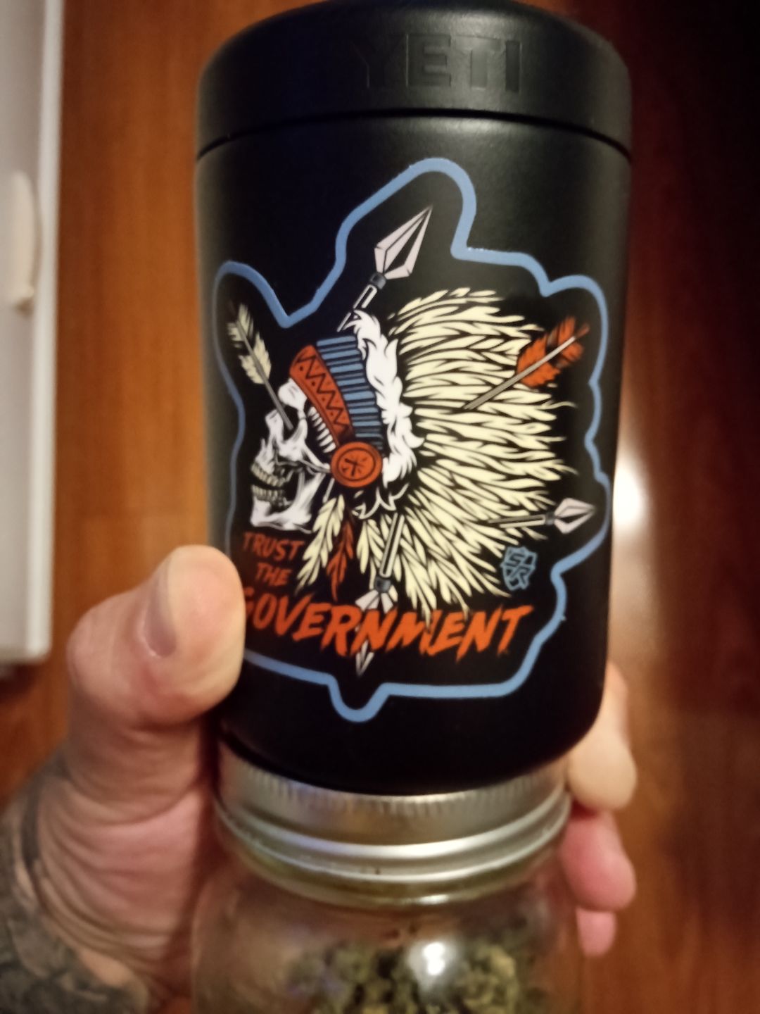 Customer photo review of Trust the Government Decal