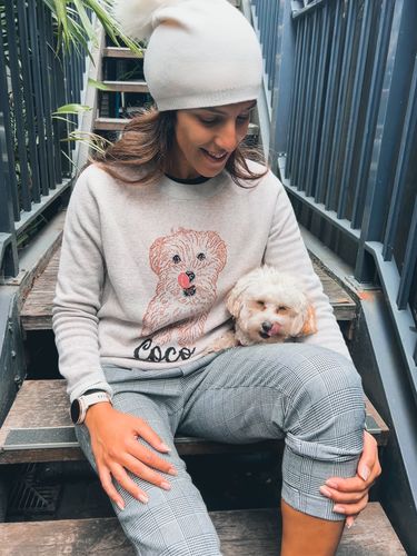 Customer photo review of Full-Body Pet Custom Sweater