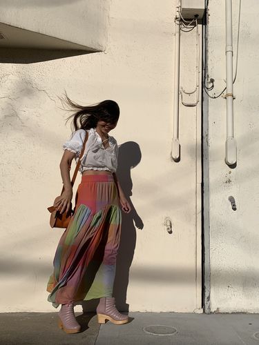Customer photo review of LEILA SKIRT | JUPITER CHEX