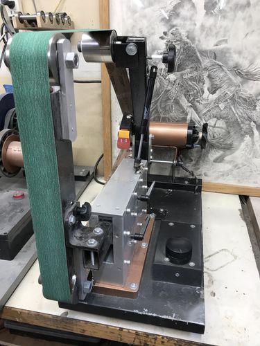 Customer photo review of 2 X 72 Inch Knife Makers Sanding Belts Assortment