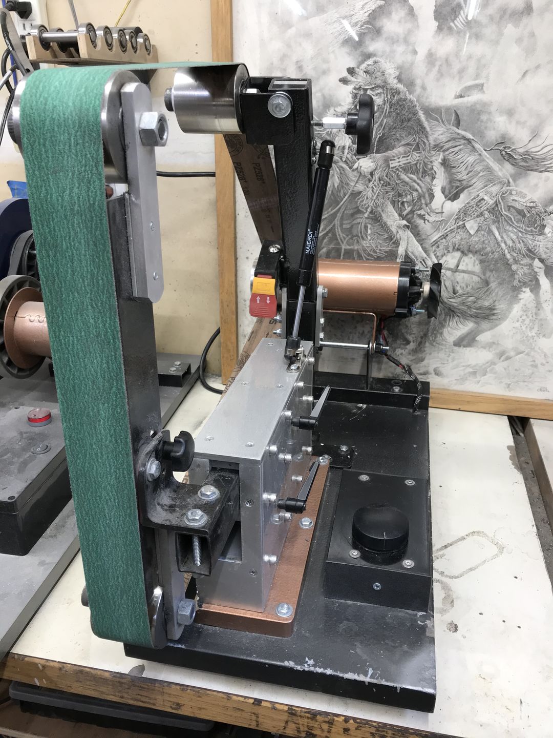Customer photo review of 2 X 72 Inch Knife Makers Sanding Belts Assortment