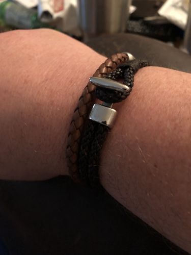 Customer photo review of Leather Braided Hook