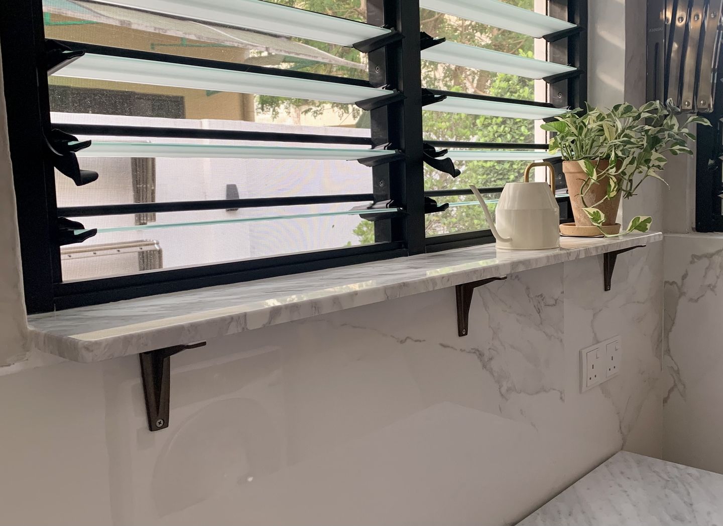 Customer photo review of Heritage Cast Iron Shelf Bracket