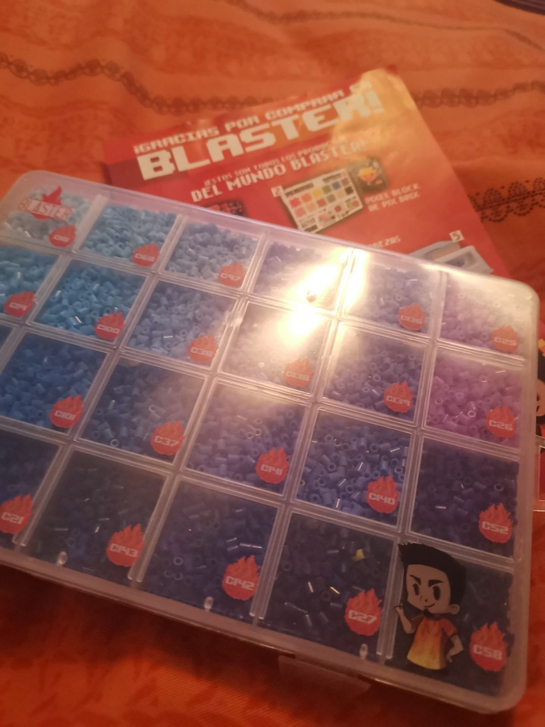 Customer photo review of Caja Organizadora 24 Espacios - 12.000 Beads MINI 2.6mm