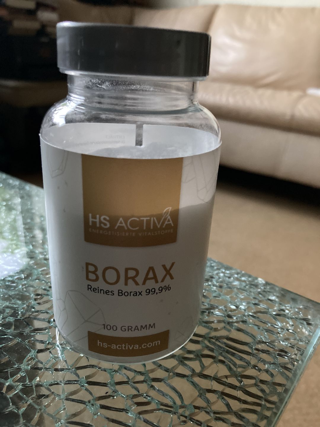 Customer photo review of Borax I Pharmazeutische Reinheit 99,9% I 100 Gramm