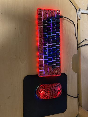 Customer photo review of Pewdiepie Keyboard & Mouse Combo