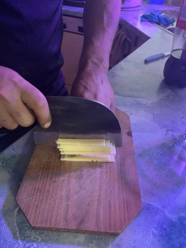 Customer photo review of Handgeschmiedetes Kochmesser - Ergonomic