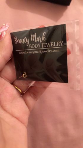 Customer photo review of Zodiac Sign Nose Stud