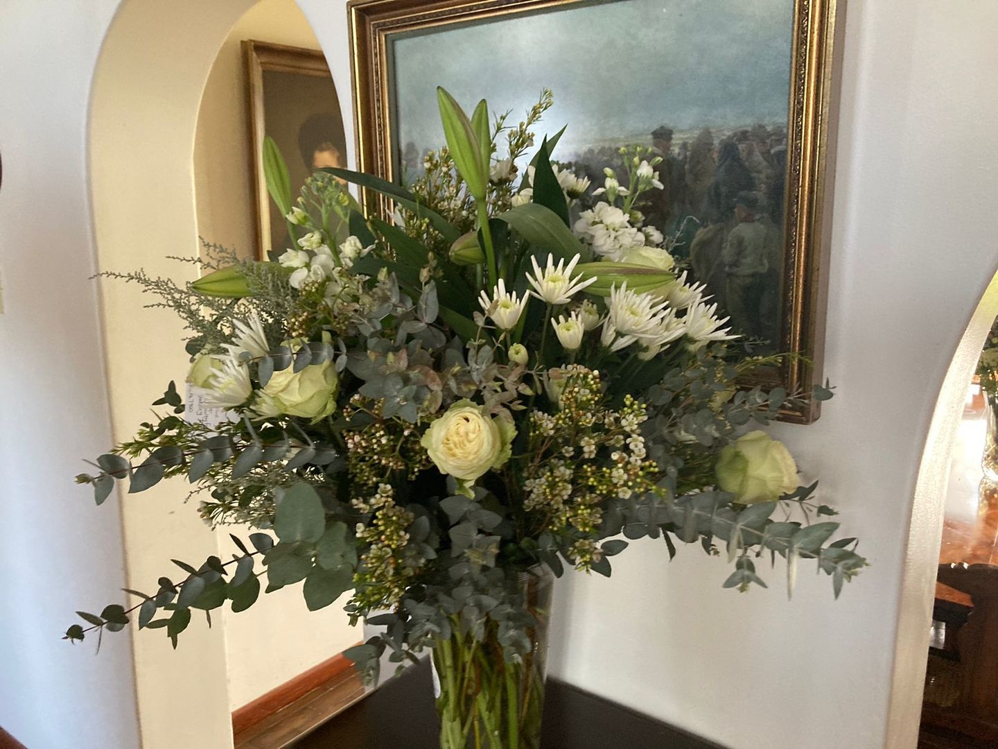 Customer photo review of White Bunch Of Flowers