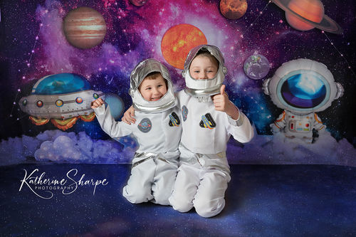 Customer photo review of Kate Constellations In Space Backdrop Designed by Megan Leigh Photography