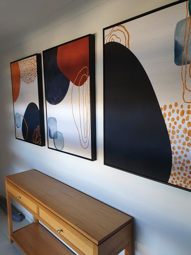 Customer photo review of Pebbles Collection, Abstract Art Trio