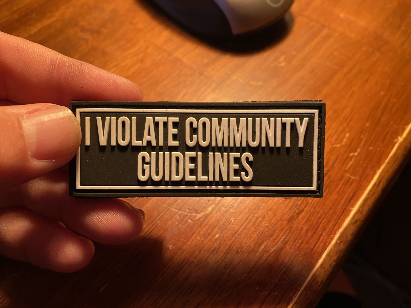 Customer photo review of I Violate Community Guidelines
