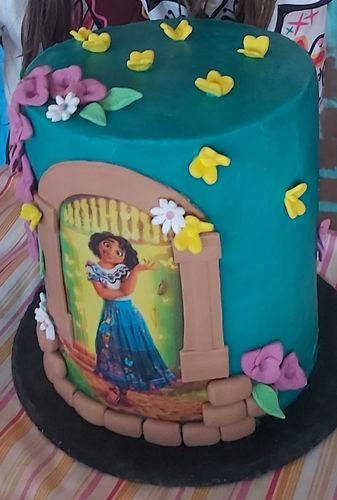 Customer photo review of A5 Rectangle Custom Edible Icing Image