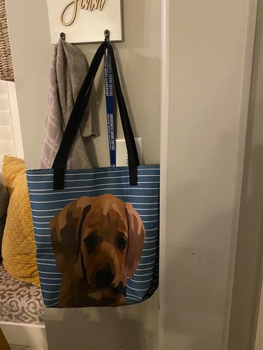Customer photo review of Custom Pet Tote Bag