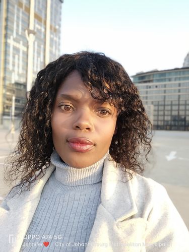 Customer photo review of Brandy Water Wave Fringe 10"