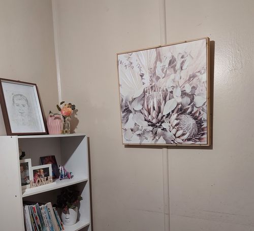 Customer photo review of Shadow Framed Painting 60x60 White Prote SALLOW