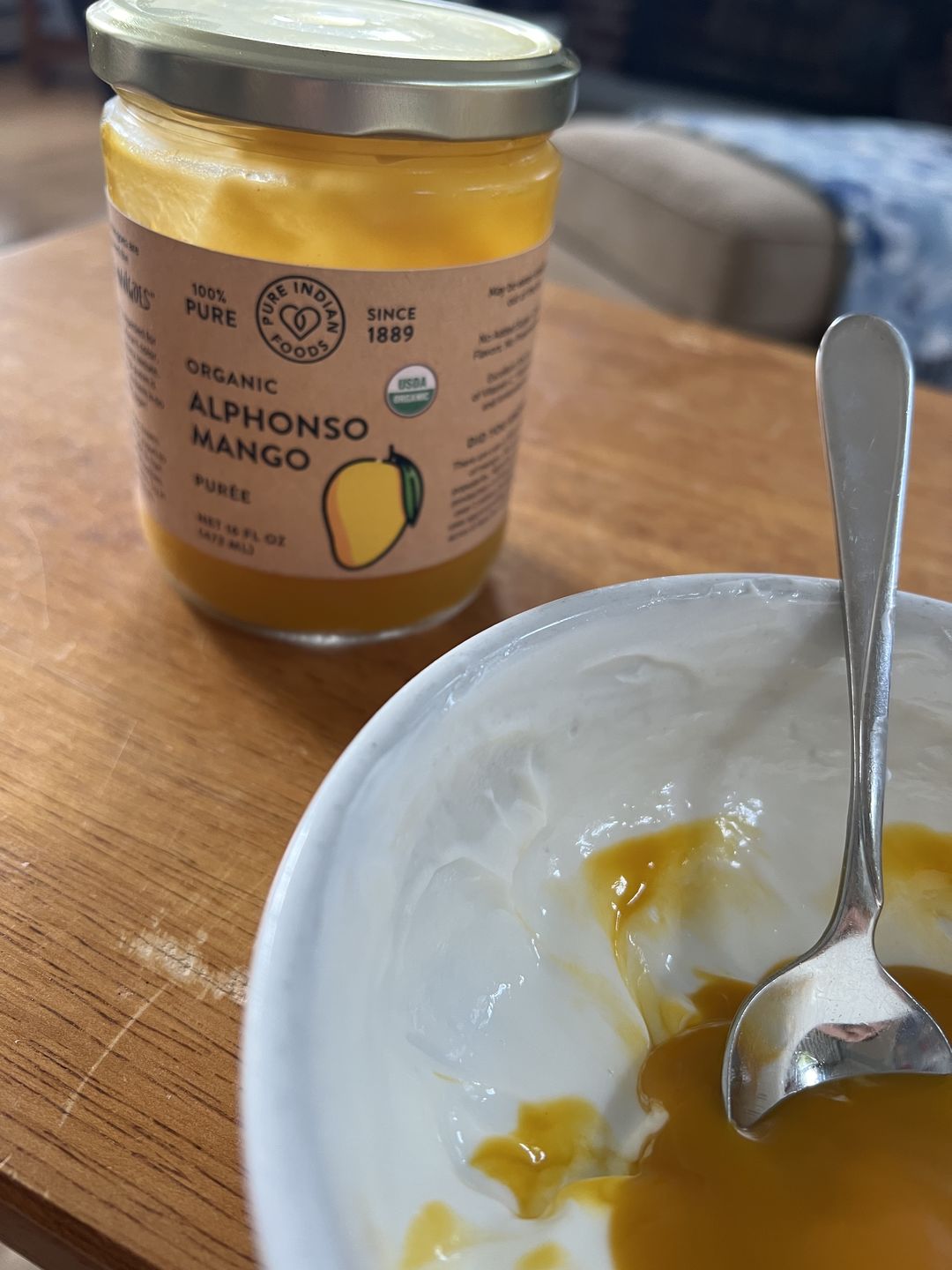 Customer photo review of Alphonso Mango Purée, Certified Organic - 16 oz