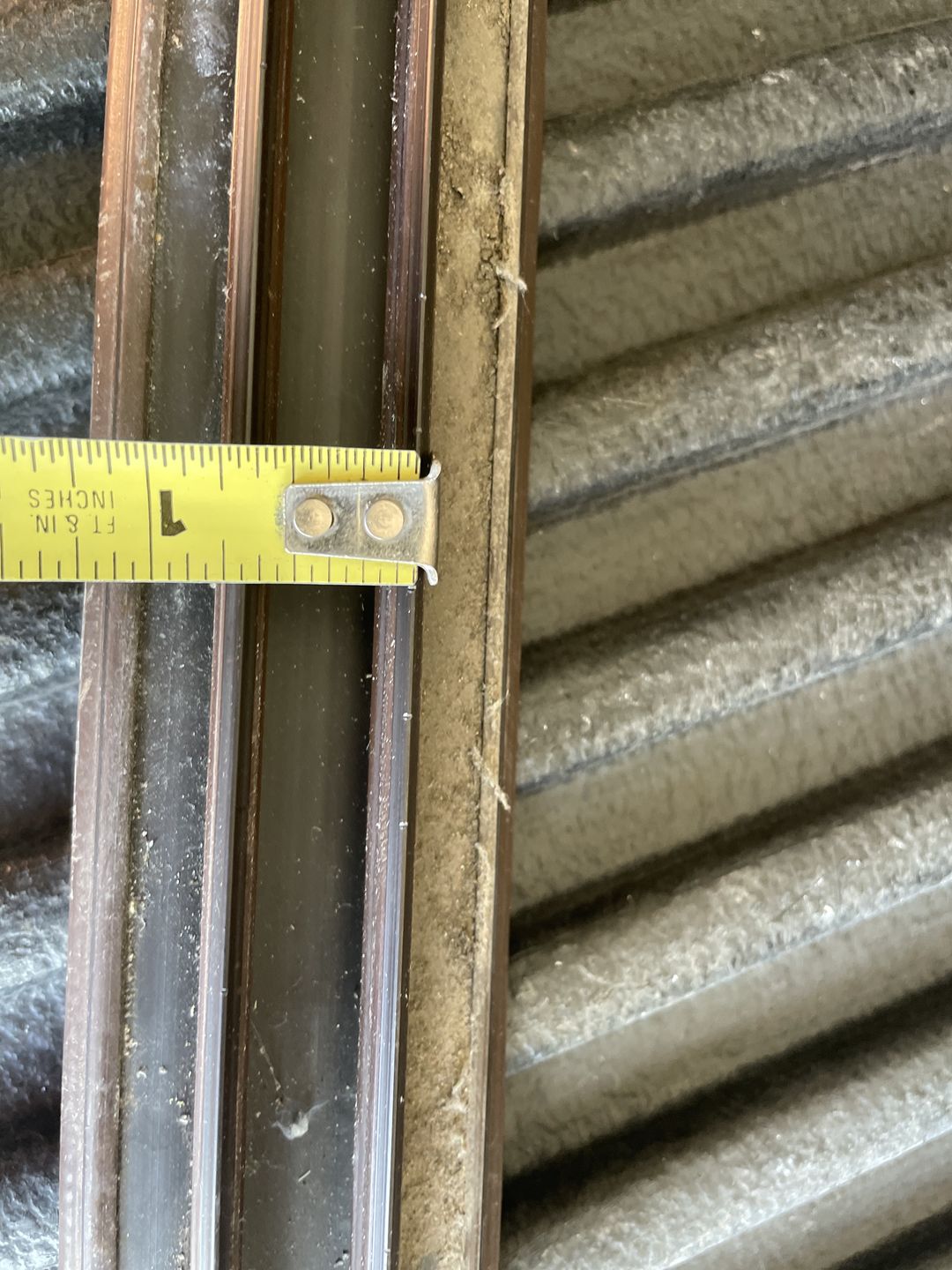 Customer photo review of 36" Pease Drive-On Fiberglass Door Sweep