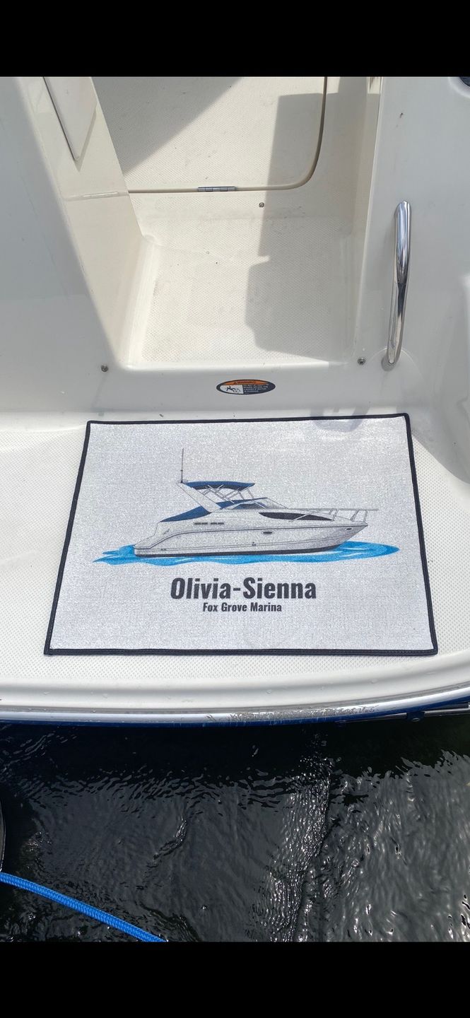 Customer photo review of Custom Boat Print
