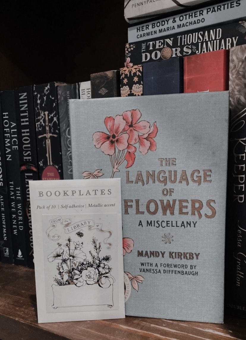 Customer photo review of English Garden bookplates