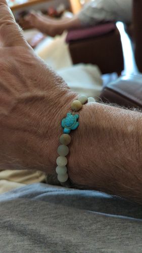 Customer photo review of "Turtle" tracking bracelet
