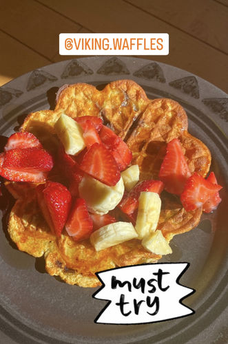 Customer photo review of Chocolate Chip Protein Waffles (limited edition)