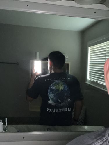 Customer photo review of THE WORLD IS YOURS TEE - VINTAGE BLACK