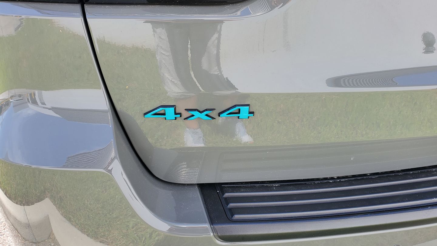 Customer photo review of 4x4 Custom Color Emblem Overlay Decal Sticker